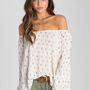 Billabong off the shoulder top